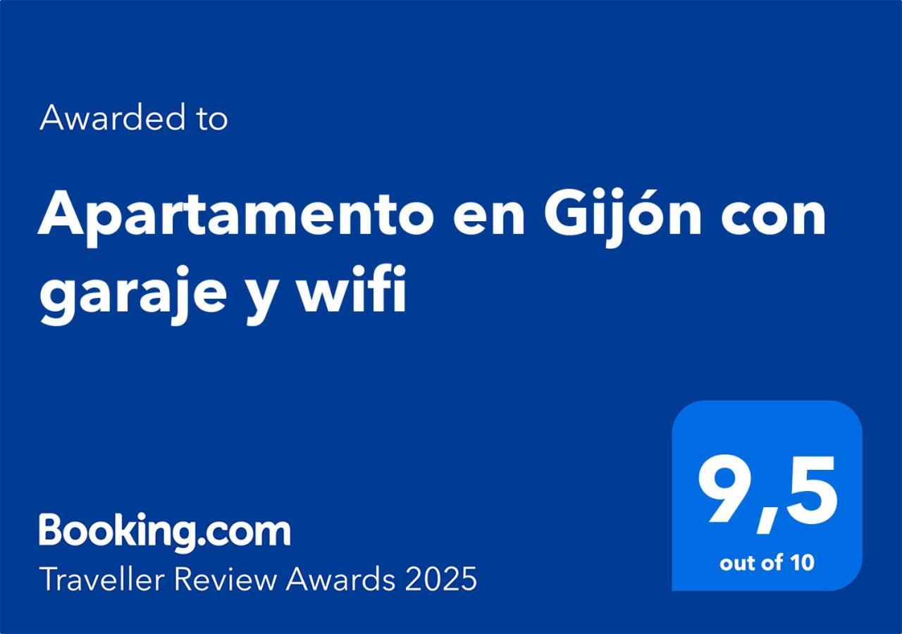 Apartamento En Gijon Con Garaje Y Wifi Zewnętrze zdjęcie